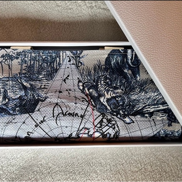 Dior Around the World Paper Straw Beach Bag Book Tote NIB Exclusive - Picture 4 of 4